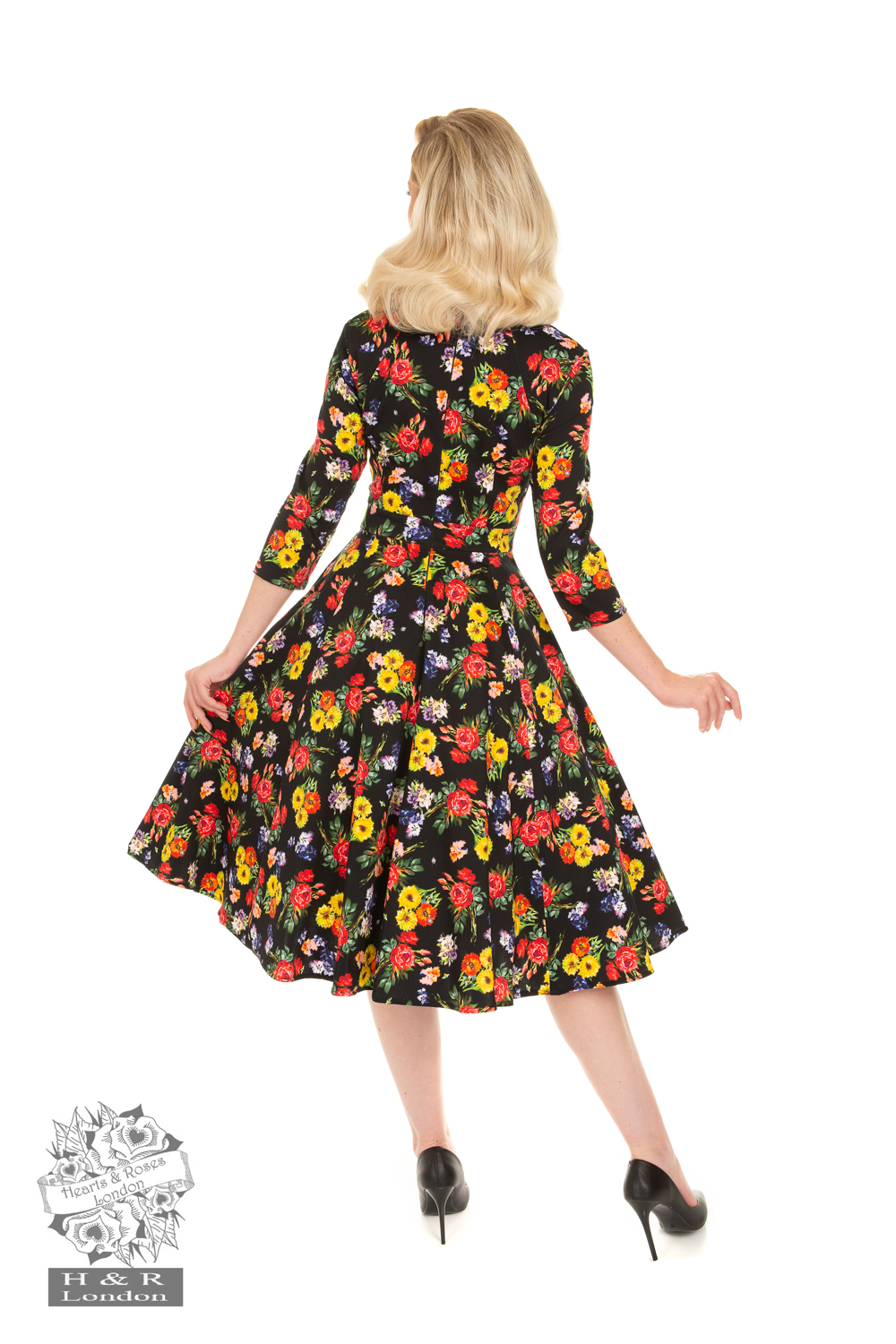 Ashley Floral Swing Dress